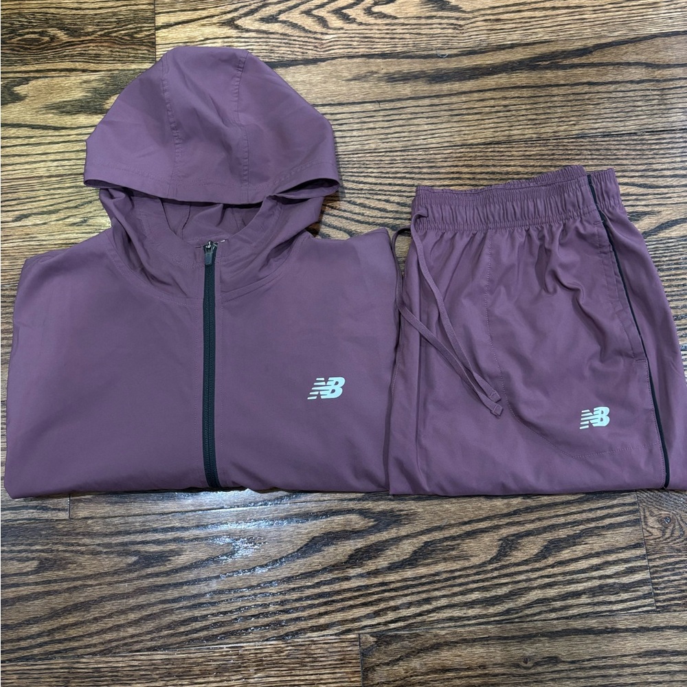New Balance WindFleece Suit Light Men’s Large Color Plum